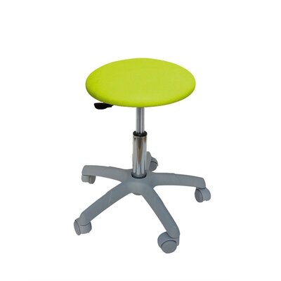 Ecopostural Ronde kruk met grijs onderstel (S2611)