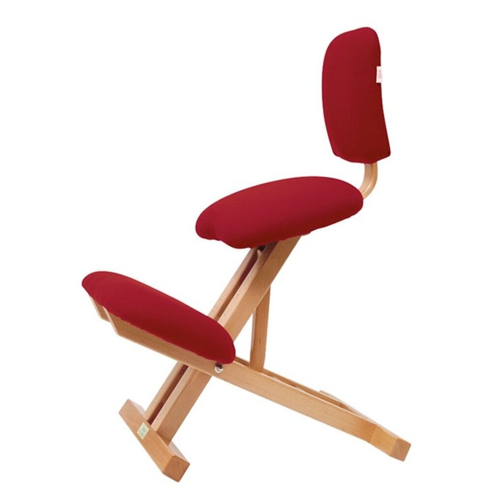 Ecopostural S2105 Opvouwbare beukenhouten stoel met kniesteun en rugleuning