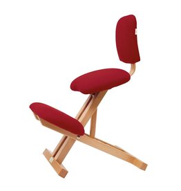 Ecopostural Chaise pliable en hêtre avec repose-genoux et dossier (S2105)