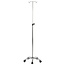 Hook drip pole stand with wheel-equipped aluminium base (A47012)