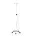 Hook drip pole stand with wheel-equipped aluminium base (A47012)