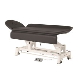 C5506 Electric twin pillar white frame technical table