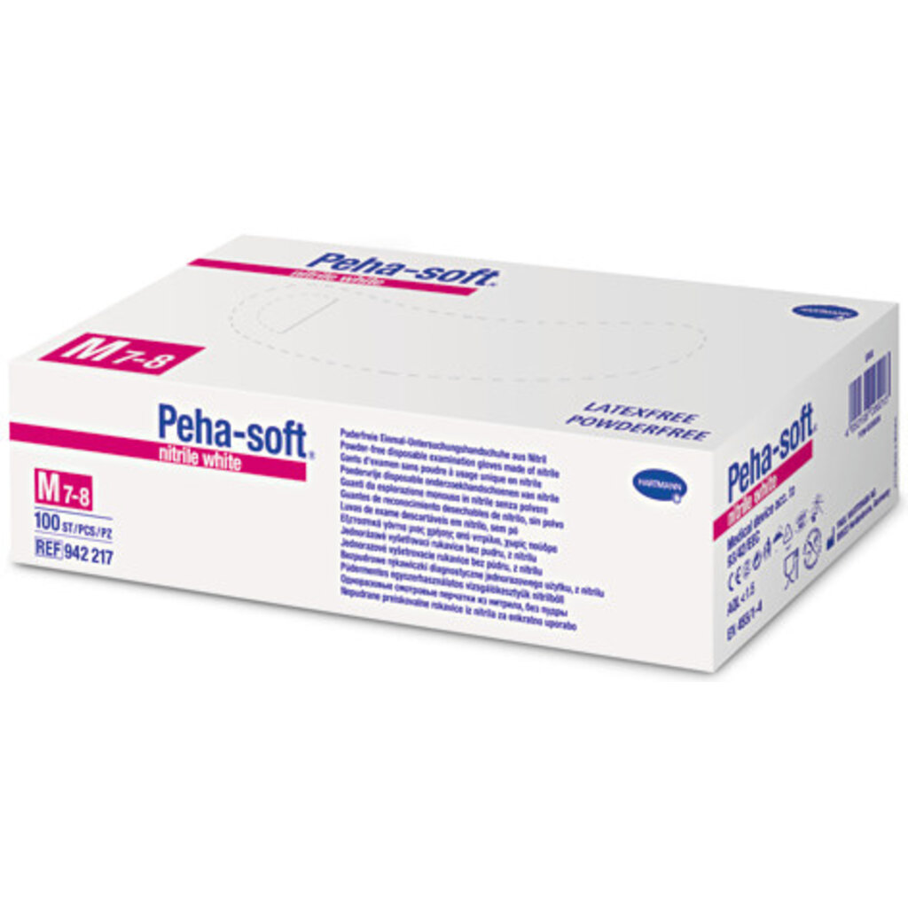 Peha-soft® nitrile white poedervrij 30 x 200 pièces