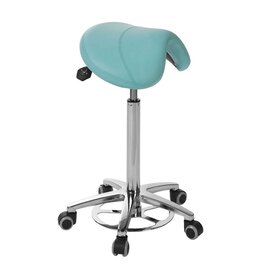 PONY saddle stool with chrome base (S5630AP)