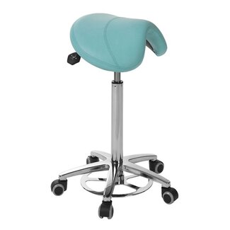 PONY saddle stool with chrome base (S5630AP)