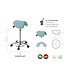 Ecopostural PONY saddle stool with chrome base (S5630AP)