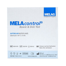 Melag MELAcontrol® Bowie & Dick Test met 20 teststrips