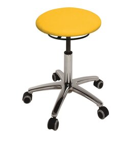 Ecopostural S4612 Ronde kruk met aluminium onderstel