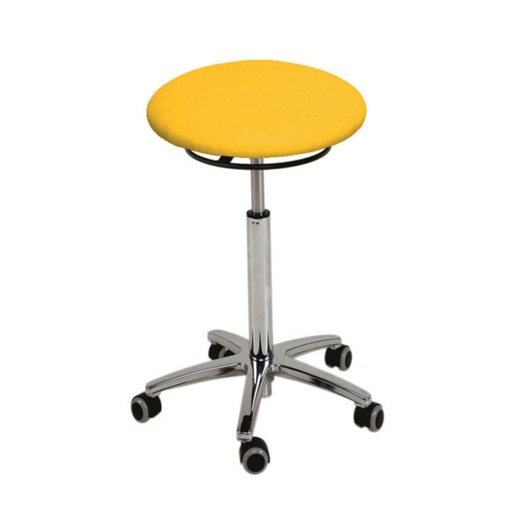 Ecopostural Tabouret rond avec base en aluminium avec commande à anneau (S4622)