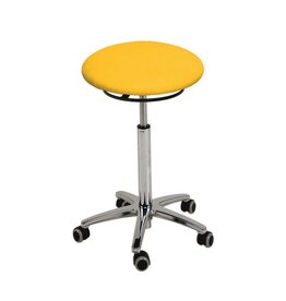 Round stool with aluminum base (S4622)