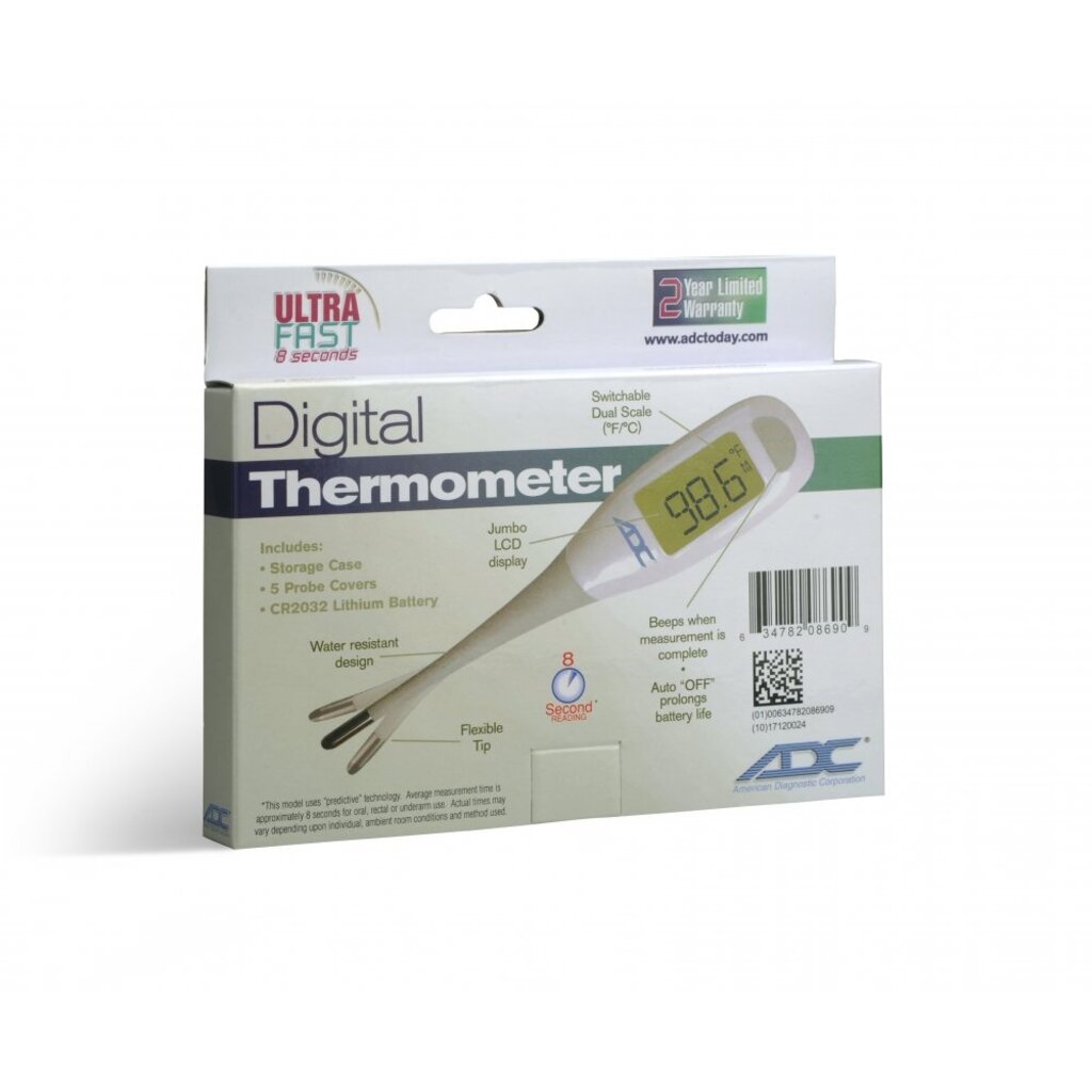 ADC Adtemp™ 418N 8-Second Digital Thermometer 12 stuks