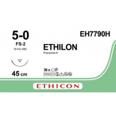 Ethicon Ethilon 5-0 45 cm FS-2 EH7790H 12 stuks