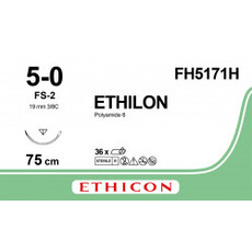 Ethicon Ethilon 5-0 75 cm FS-2 FH5171H 36 stuks