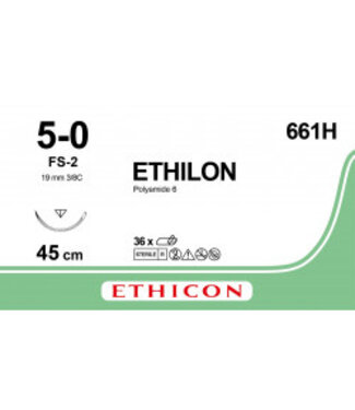 Ethilon 5-0 45 cm FS-2 661H 36 stuks