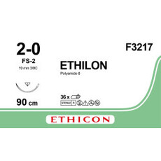 Ethicon Ethilon 2-0 90cm FS-2 F3217 36 stuks