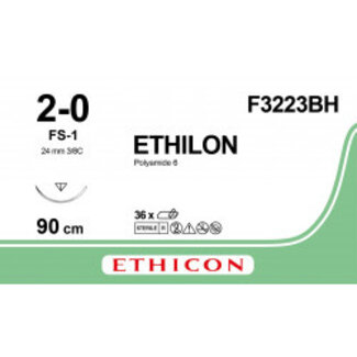 Ethicon Ethilon 2-0 90 cm FS-1 F3223BH 36 stuks