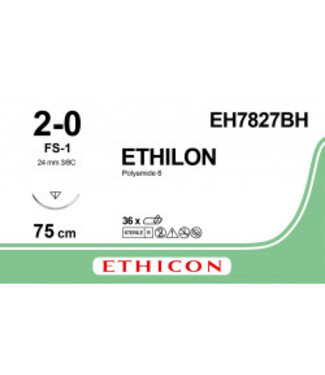 Ethilon 2-0 75 cm FS-1 EH7827BH 36 stuks