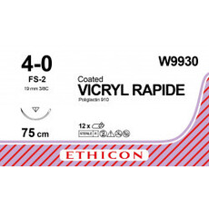 Ethicon Vicryl Rapide  4-0 75cm FS-2 W9930 12stuks