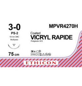 Vicryl Rapide 3-0 75cm PS-2 MPVR4270H 36 stuks