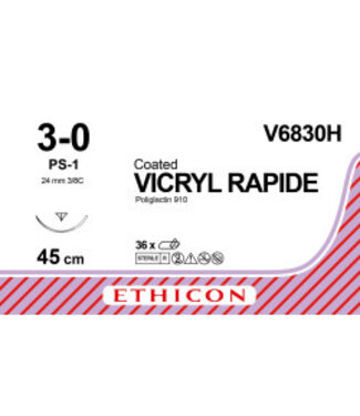 Vicryl Rapide 3-0 45cm PS-1 V6830H 36 stuks