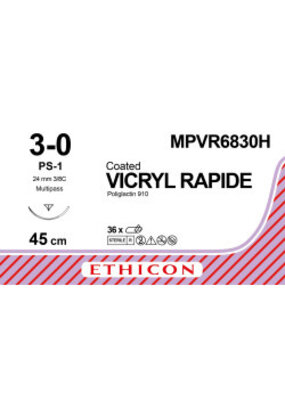 Ethicon Vicryl Rapide 3-0 45cm PS-1 MPVR6830H 36 stuks