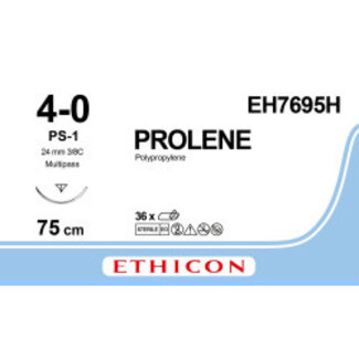 Ethicon Prolene 4-0 75cm PS-1 EH7695H 36 stuks