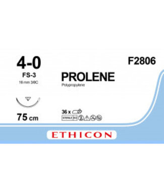 Ethicon Prolene 4-0 75 cm FS-3 F2806 36 stuks
