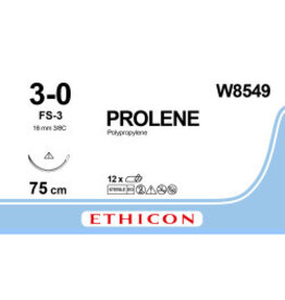 Ethicon Prolene 3-0 FS-3 W8549 12 stuks