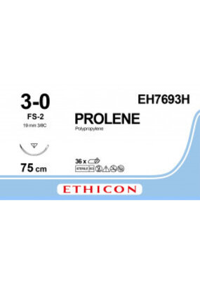 Ethicon Prolene 3-0 75 cm FS-2 EH7693H 36 stuks