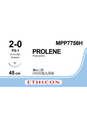 Ethicon Prolene 2-0 45cm PS-1 MPP7756H 36 stuks