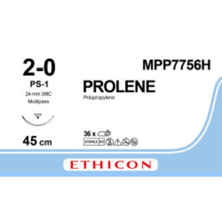 Ethicon Prolene 2-0 45cm PS-1 MPP7756H 36 stuks
