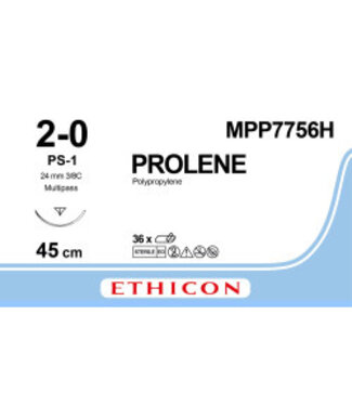 Prolene 2-0 45cm PS-1 MPP7756H 36 stuks