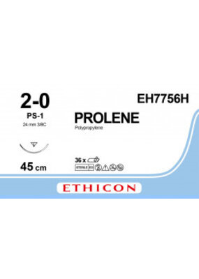 Ethicon Prolene 2-0 45 cm PS-1 EH7756H 36 stuks