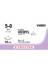 Ethicon Vicryl Hechtdraad 5-0 45cm P-1 V490H 36 stuks