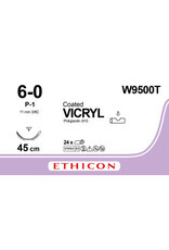 Ethicon Vicryl 6-0 45cm P-1 W9500T 24 stuks
