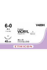 Ethicon Vicryl 6-0 45cm P-1 V489H 36 stuks