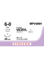 Ethicon Vicryl 6-0 45cm P-1 MPV489H 36 stuks