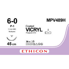 Ethicon Vicryl 6-0 45cm P-1 MPV489H 36 stuks