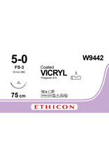 Ethicon Vicryl 5-0 75cm FS-3 W9442 12 stuks