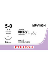 Ethicon Vicryl 5-0 45cm P-1 MPV490H 36 stuks