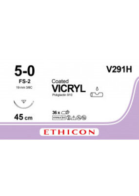 Ethicon Vicryl 5-0 45cm FS-2 V291H 36 stuks