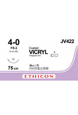 Ethicon Vicryl 4-0 75 cm FS-2 JV422 36 stuks
