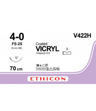 Ethicon Vicryl 4-0 70cm FS-2S V422H 36 stuks