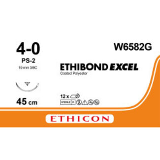 Ethicon Ethibond Excel 4-0 PS-2 W6582G 12 stuks