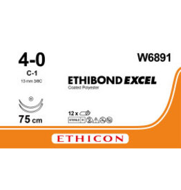 Ethicon Ethibond Excel 4-0 C-1 W6891 12 stuks