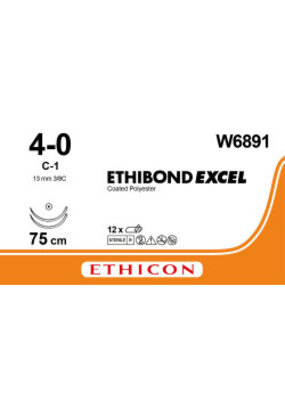 Ethicon Ethibond Excel 4-0 C-1 W6891 12 stuks