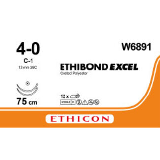 Ethicon Ethibond Excel 4-0 C-1 W6891 12 stuks