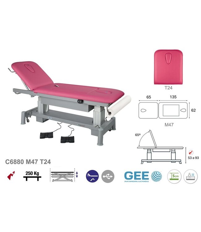 Ecopostural Innovative treatment table with ergonomic design (C6880)