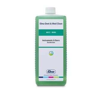Elma Nettoyant à ultrasons Dent en Med Clean EC - Désinfection des instruments et des fraises 1 litre