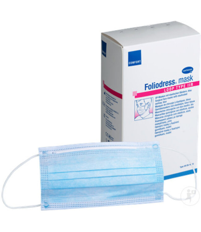 Foliodress masker loop IIR 50 stuks